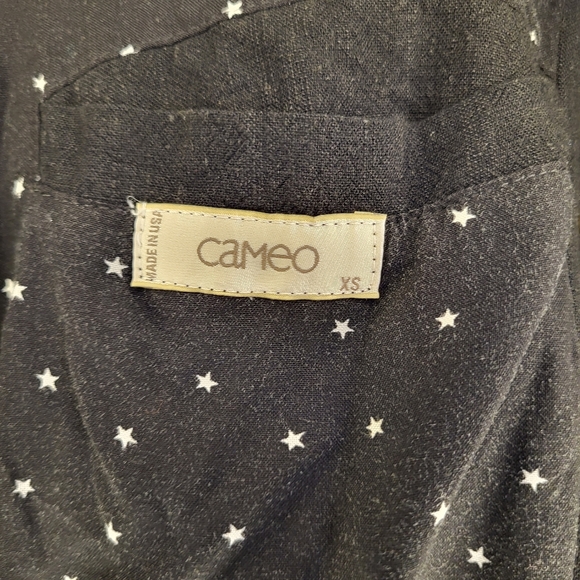 NWT Cameo Black Linen Bomber Style Jacket size XSmall - Picture 5 of 9